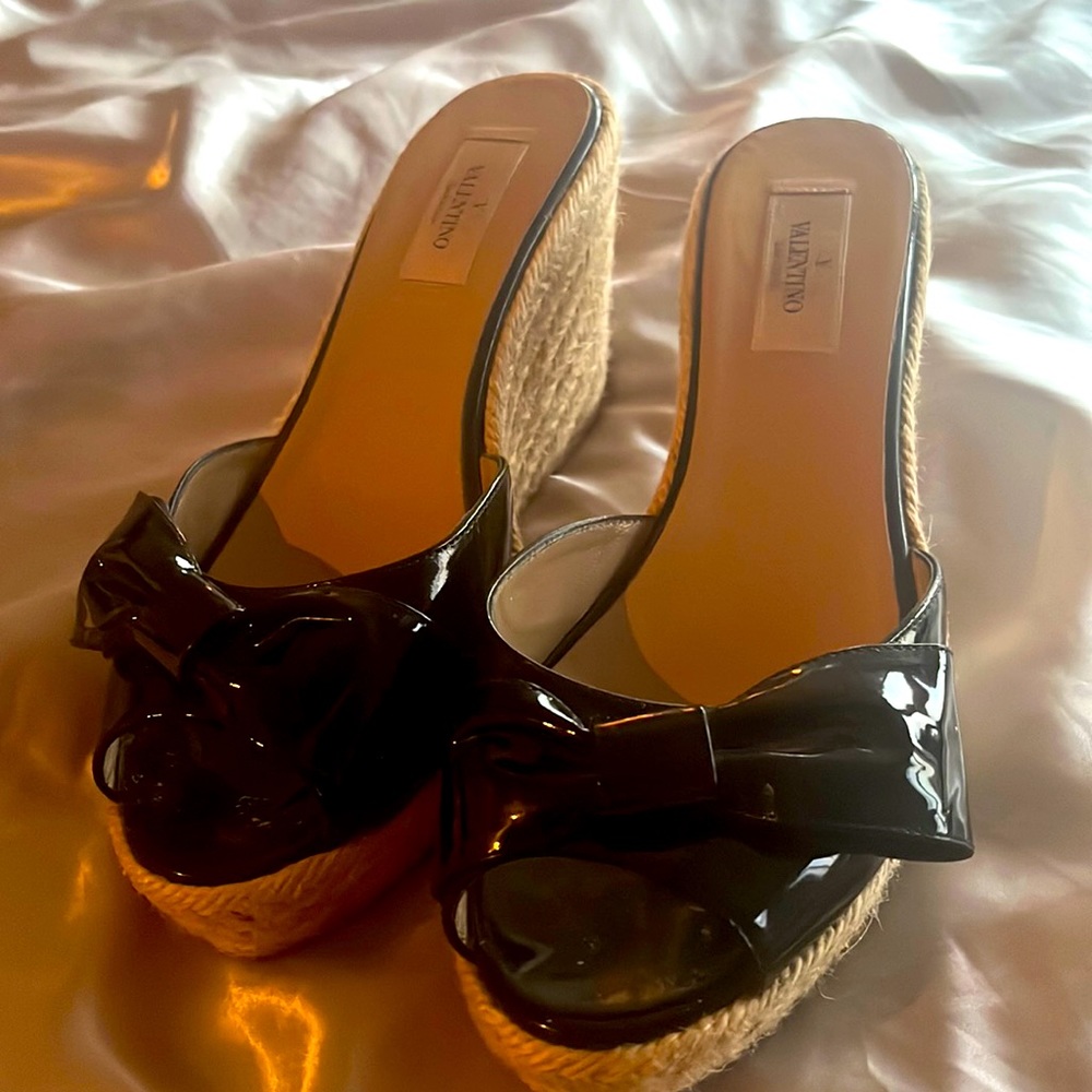 Black Valentino Sandal size 39